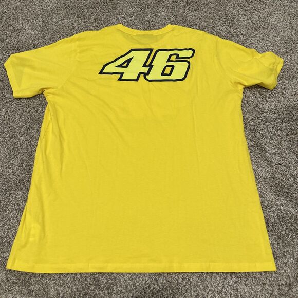 Valentino Rossi VR46 Motorsport Racing AGV The Doctor Yellow T-Shirt Size XXL - Picture 8 of 8